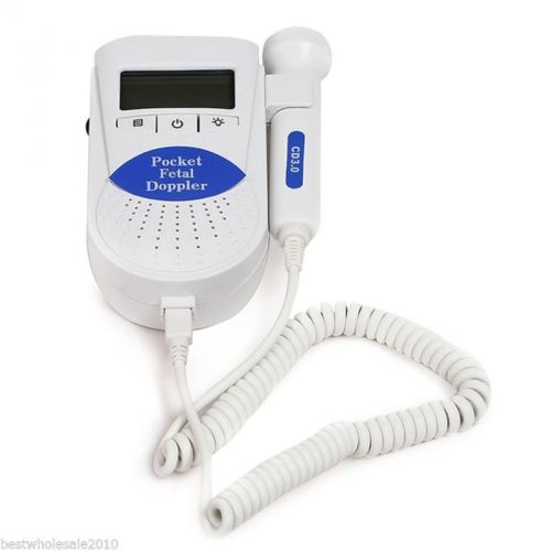 Brand New Fetal Doppler  baby heart beat monitor+8 Mhz vascular probe Sales!!!