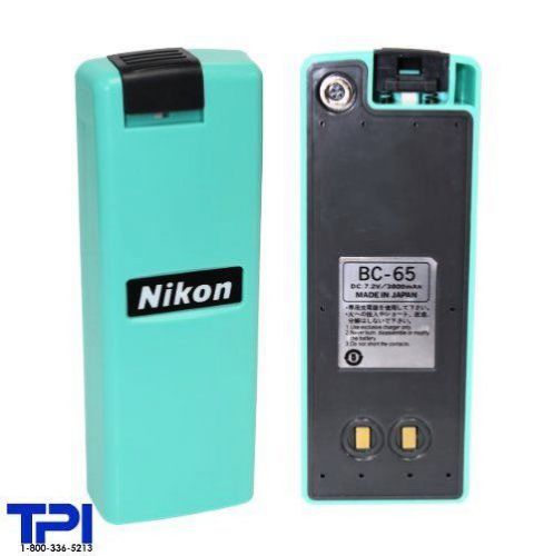 NIKON, BC-65 NEW! NIKON BC65 TOTAL STATION BATTERY PACK, SURVEYING,