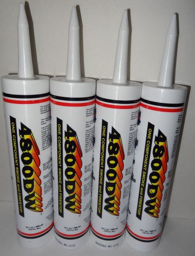 4 FIRESTOP 4800DW Smoke &amp; Firestop 10.1oz Red Fire Caulk Free Priority Ship