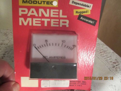 modutec panel meter dc amperes 15