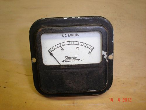 VINTAGE AC AMmERES METER