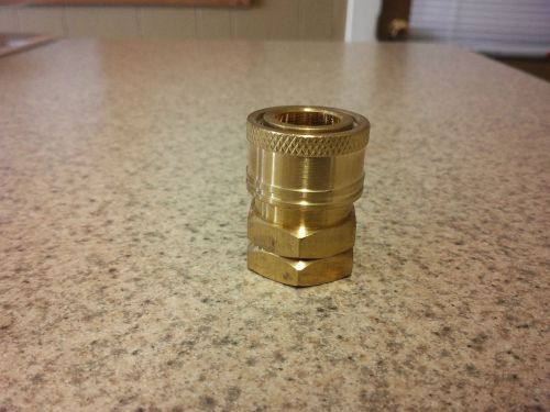 Brass quick disconnect coupler 1/4&#034; female threads for pressure washers. for sale