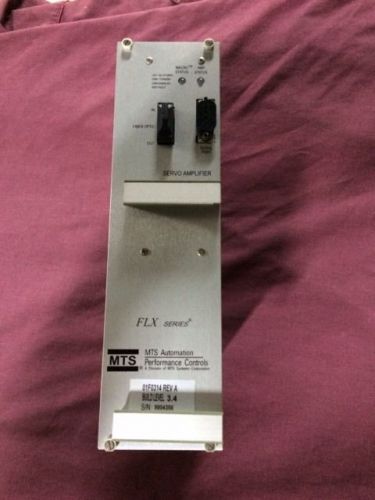 MTS AUTOMATION FLX SERIES SERVO AMPLIFIER 01F0314 REV A BUILD LEVEL 3.4