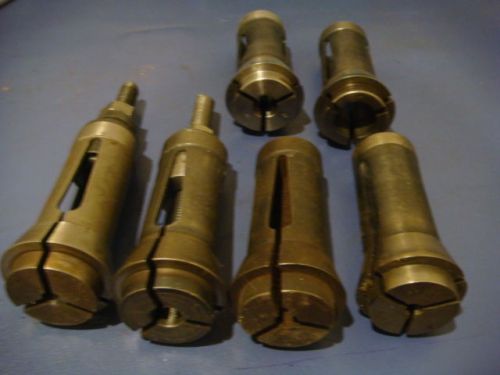 RD 22 COLLET SET. 15/64&#034;, 9/16&#034;, 15/16&#034;, 1/4&#034;, 7/16&#034;, 7/32  6PCS TOTAL. 02201521