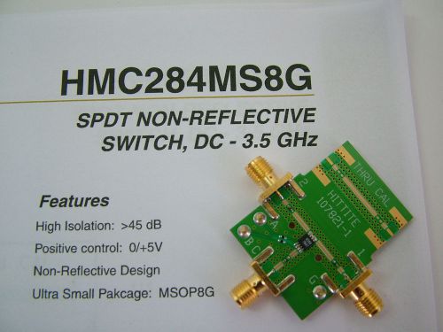 HITTITE   HMC284MS8G   SPDT  SWITCH   DC-3.5GHz   SMA