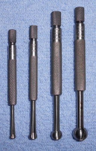 vintage STARRETT # 829 set of 4 small I.D. bore gauge -A, B, C &amp; D