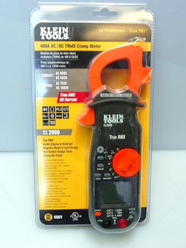 Klein tools klein cl2000 400a ac/dc true rms clamp meter for sale