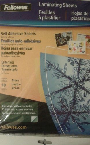 fellowes self laminating sheets x