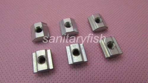 100pcs T Sliding Nut M5 for 2020 Aluminum Profile slot 6 Zinc Coated Plate