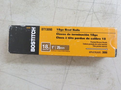 Stanley bostitch galvanized brad nails - box of 3000 - bt1309b for sale