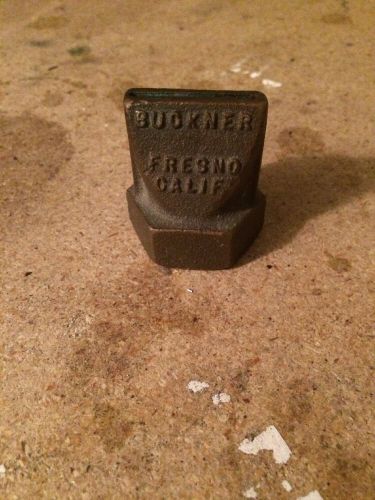 Vintage buckner solid brass hose nozzle fresno, ca.  1-1/4&#034; threads golf course for sale