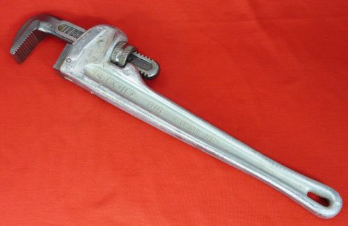 Ridgid model 818 aluminum hd pipe wrench ~ 18&#034; for sale