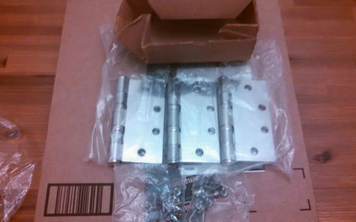 3 McKinney Commercial Door Hinges, Stainless Ball Bearing TA2314 4.5 x 4.5 NIB