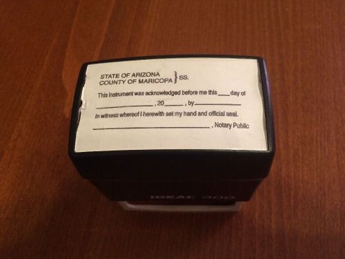 Arizona Notary Stamp / Acknowledgement Wording / Self-inking