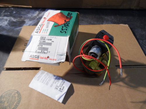 ASCO RED HAT SOLENOID VALVE, CAT# EF9321G1, PIPE 1/4&#034;, SN: F511664, NEW- IN BOX