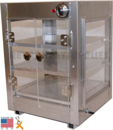 NEW COMMERCIAL FOOD WARMER DISPLAY CASE 14X14X18 3 FLOORS - 1 Year Warranty!