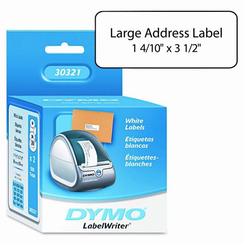 Dymo Corporation 30321 Address Labels, 1-2/5 X 3-1/2, 520/Box