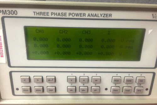 VOLTECH PM300 THREE PHASE POWER ANALYZER