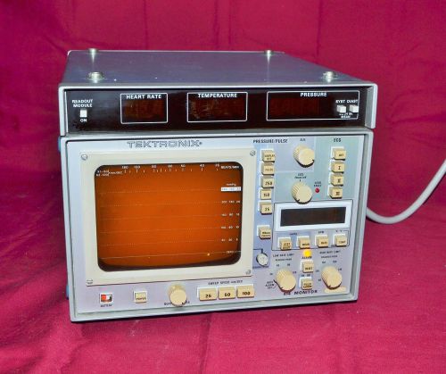 Tektronix 414 OPT 82 Mod Heart Rate/ ECG/ Temperature Patient Monitor Vitatek #2