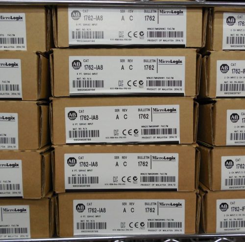 Allen bradley micrologix 1762-ia8 micrologix 8-point 120v ac input factory seal for sale