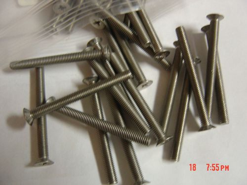 10-32 x 2&#034; long stainless steel phillips flat head screws for sale