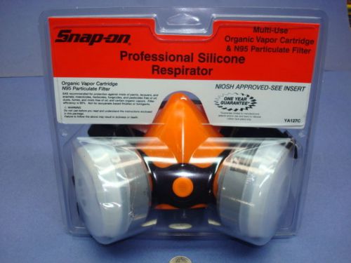 NEW SNAP ON TOOLS HALF MASK PROFESSIONAL SILICONE RESPIRATOR  part # YA127C