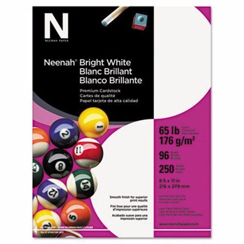 Wausau bright white card stock, 8-1/2 x 11, white, 250 sheets/pack (wau91904) for sale