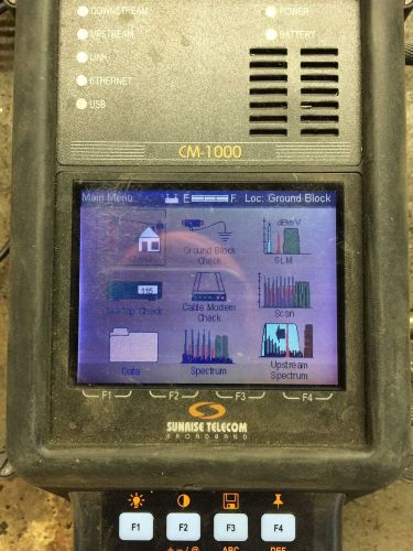 Sunrise Telecom CM1000 Cable Tester Network Analyzer Broken Charger Port