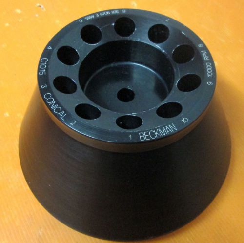 BECKMAN 10000RPM SER NO 01 E 4685 C1015 CONICAL FIXED ANGLE ROTOR