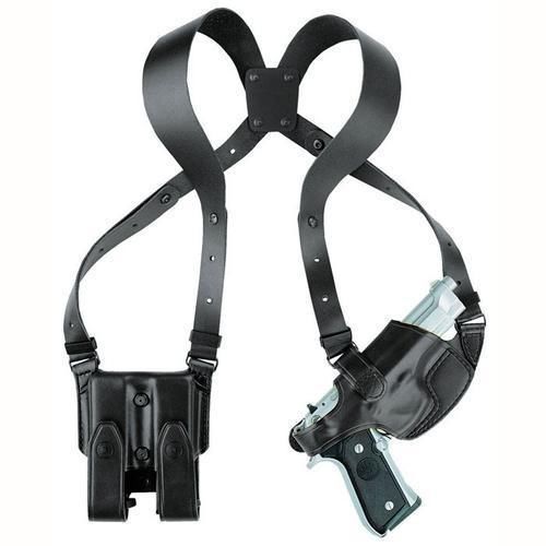 Aker H101BPRU-BE Plain Black Comfort-Flex Shoulder Holster For Beretta 92F