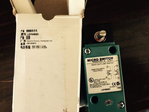 Brand new Allen Bradley LSYMB6D limit switch