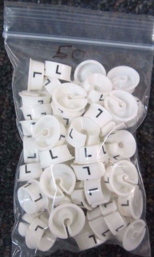 50 Plastic Size Large Hanger Garment Sizer Tags Markers More Sizes Available