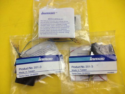 (3) Inmac 90043  PROD NO 351-3 MODULAR EIA KIT  NOS IN BAG EIA CONNECTION