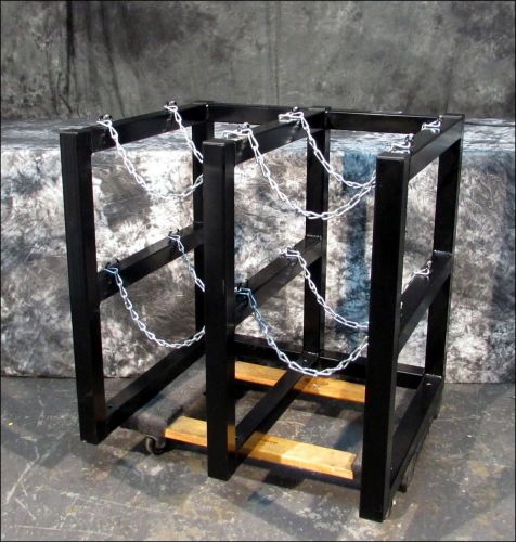 * Gas Cylinder Tank Rack - 4 Cylinder Stand (2x2) - OSHA Barricade