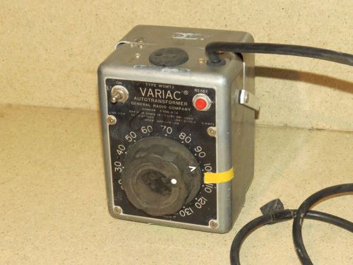 GENERAL RADIO VARIAC AUTOTRANSFORMER W5MT3