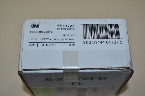 New box of 25 3m fibre sanding grinding disc 381c  5