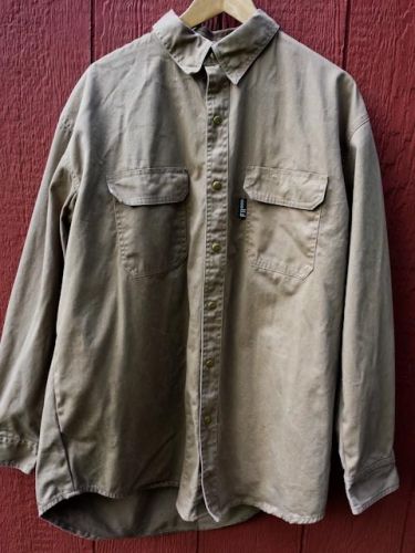 Revco Black Stallion FR Flame Resistant Cotton Work Shirt Khaki Denim FS8-DNM XL