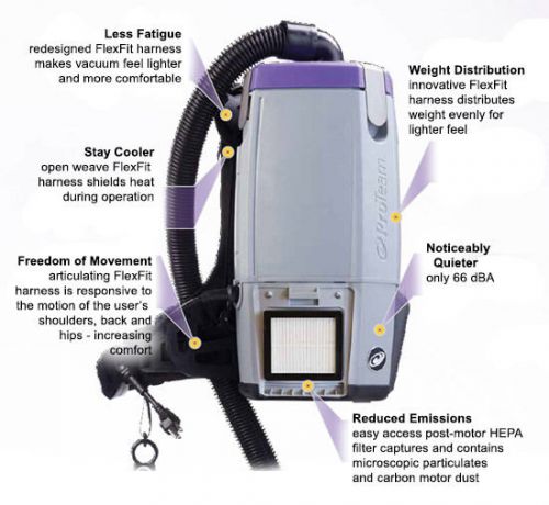 Super Coach Pro 10 HEPA Back Pack Vacuum By Pro Team