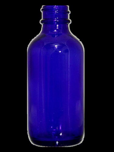 BOSTON ROUND GLASS BOTTLE 4 oz 120 ml COBALT BLUE 128 PCS 24-400 NECK