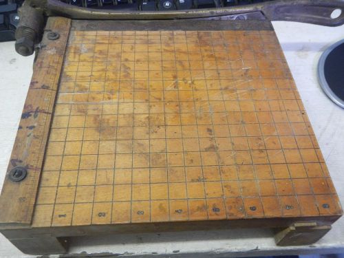 Vtg Antique Ingento No 2 Paper Cutter Ideal School Supply Co 9&#034;x9&#034;