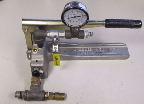 WHEELER REX 101813 700901 HYDROSTATIC HYDRO-STATIC TEST PUMP