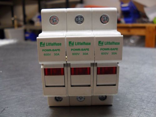 Littlefuse Fuseholder LPSC-ID   ch  3 Pole  30A 600V  new no box free ship