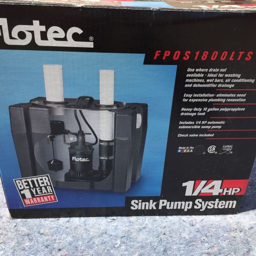 Water Flotec FP0S1800LTS Sink Pump System