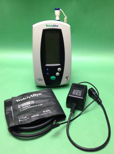 Welch Allyn 420 Series Vital Signs Monitor w/ Cuff / Temp Probe &#034;TESTED WORKING&#034;