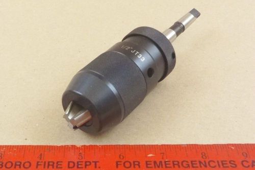 MT1 HEAVY DUTY KEYLESS DRILL CHUCK JT33 TAPER MACHINIST LATHE TOOL 0 - 1/2&#034; CAP