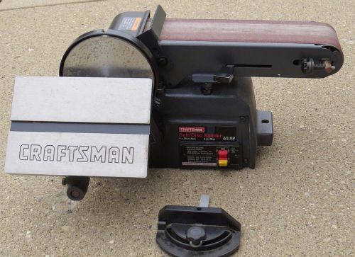 USED Craftsman Belt Disc Sander 4&#034; Belt 6&#034; Disc Sander 2/3 HP  Model#137.215360