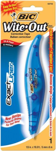 BIC White-Out Exact Liner Correction Tape Pen, Non-Refillable, 1/5&#034; x 236&#034;