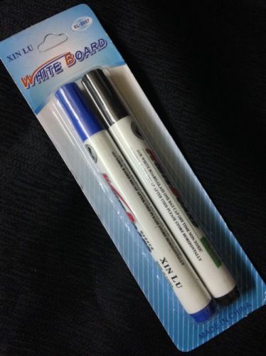 2 PCS BLACK BLUE PEN WHITE BOARD WHOTING