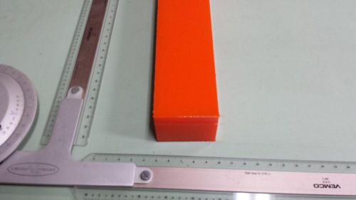 2&#034; x 2-3/4&#034; X 12&#034;  URETHANE / POLYURETHANE 80 A ORANGE BAR P/N 11478