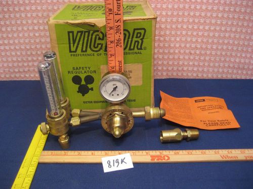 NOS  VICTOR  HSR2570-580 ARGON HELIUM PROFESSIONAL GAS REGULATOR  FLOWMETER 819K